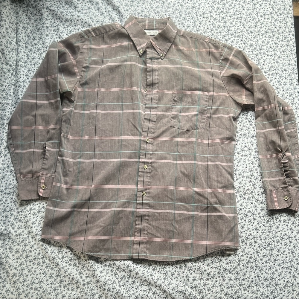 Men's Plaid Button-Down Shirt
